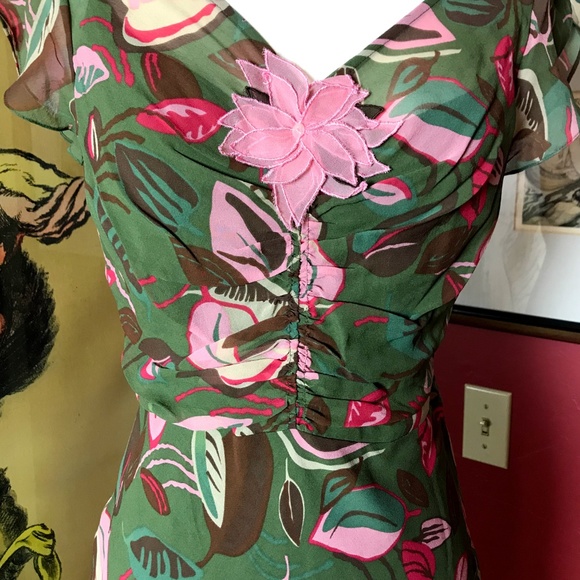 BCBG MAXAZRIA SILK DRESS - Picture 5 of 8